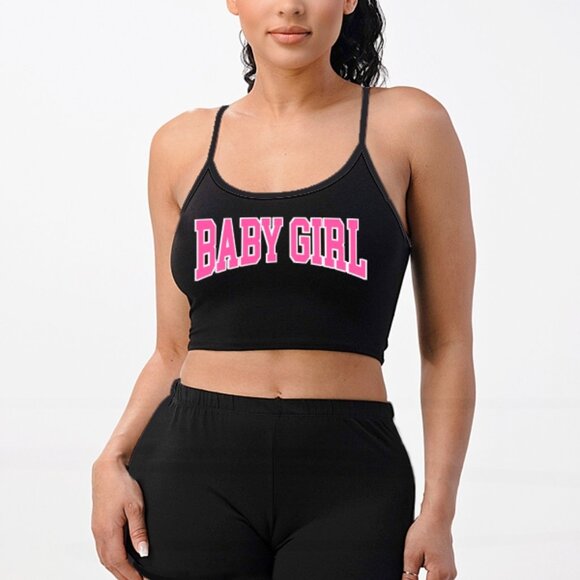 Women's Cropped Cami Sleep Set - Picture 1 of 7